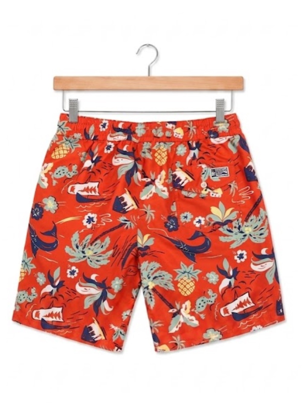 Polo Ralph Lauren Men Red Tropical Hawaiian Print Swim Trunks Drawstring M
E - Picture 4 of 17